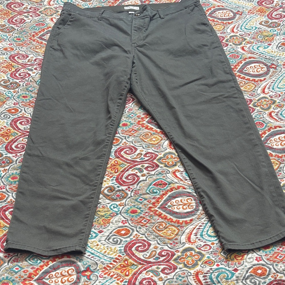 Ava & Viv green dress pants 18w